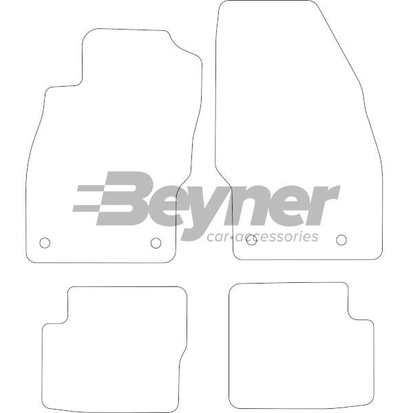 Beyner Pasklare stoffen matten MSV-1474807