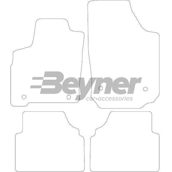 Beyner Pasklare stoffen matten MSV-1474814