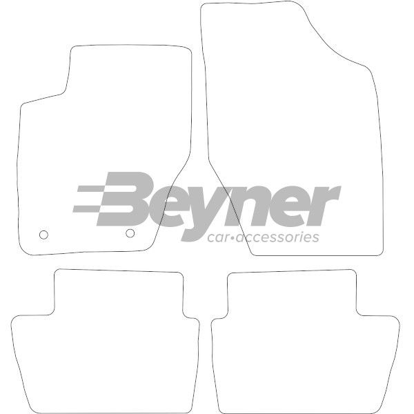 Beyner Pasklare stoffen matten MSV-1475000