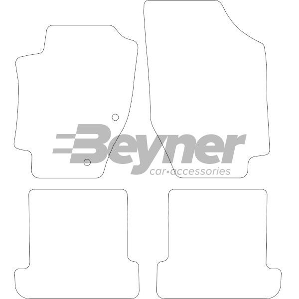Beyner Pasklare stoffen matten MSV-1475009