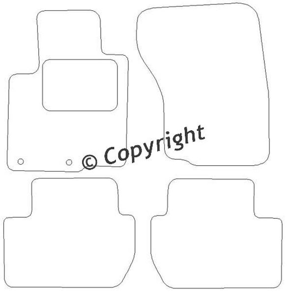 Beyner Pasklare stoffen matten MSV-1475010