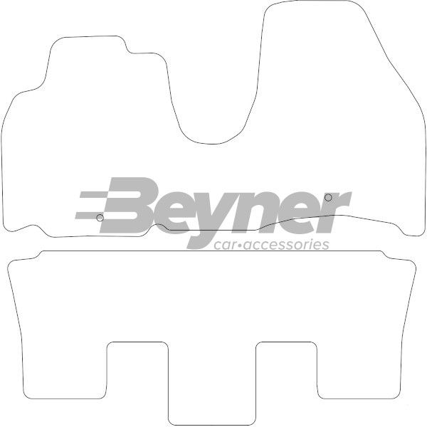 Beyner Pasklare stoffen matten MSV-1475024