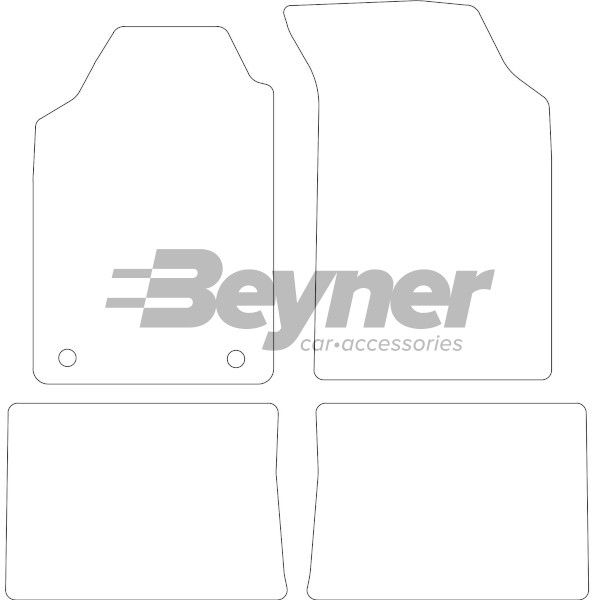 Beyner Pasklare stoffen matten MSV-1475212