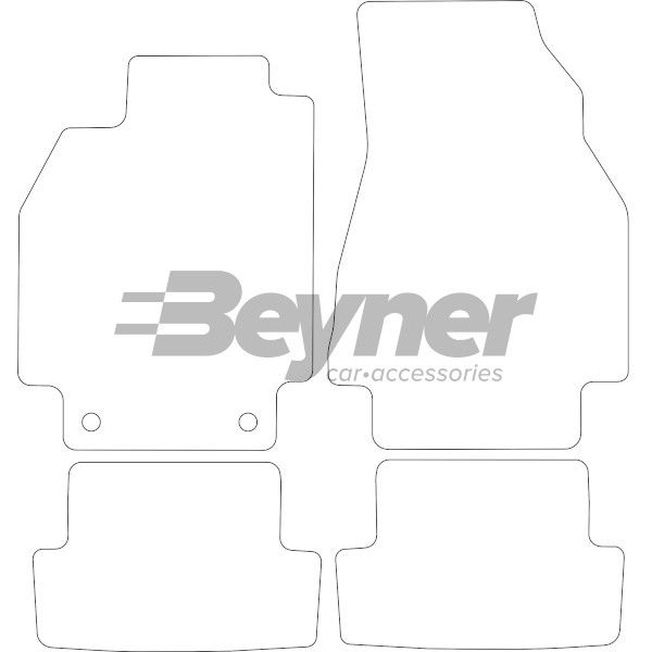 Beyner Pasklare stoffen matten MSV-1475258