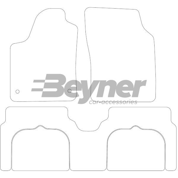 Beyner Pasklare stoffen matten MSV-1475270