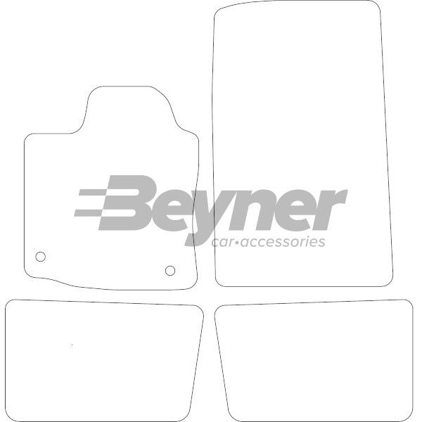 Beyner Pasklare stoffen matten MSV-1475296