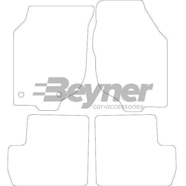 Beyner Pasklare stoffen matten MSV-1475366