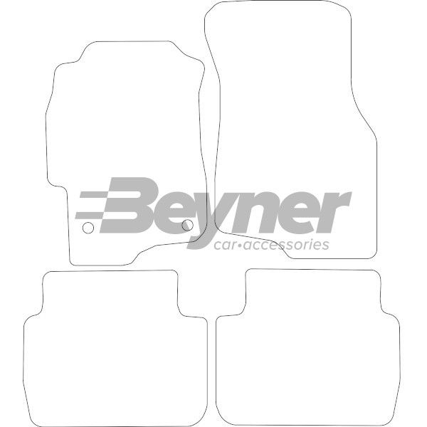 Beyner Pasklare stoffen matten MSV-1475370