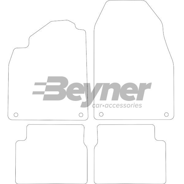 Beyner Pasklare stoffen matten MSV-1475468