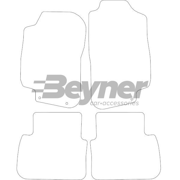 Beyner Pasklare stoffen matten MSV-1475472