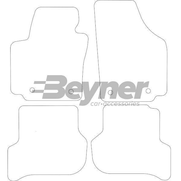 Beyner Pasklare stoffen matten MSV-1475560
