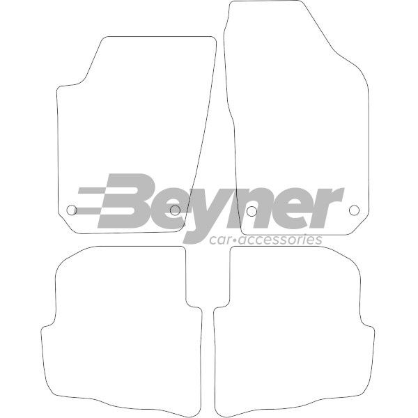 Beyner Vloermattenset MSV-1475572