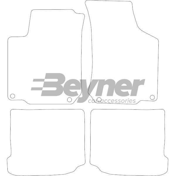 Beyner Pasklare stoffen matten MSV-1475578