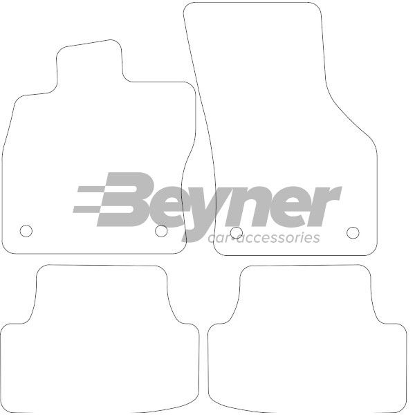 Beyner Pasklare stoffen matten MSV-1475584