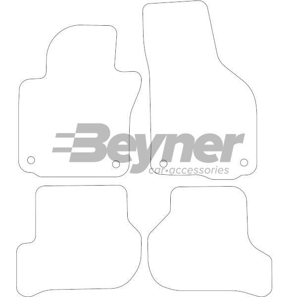 Beyner Pasklare stoffen matten MSV-1475657