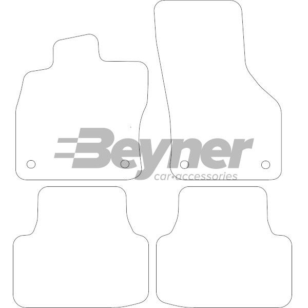 Beyner Pasklare stoffen matten MSV-1475658