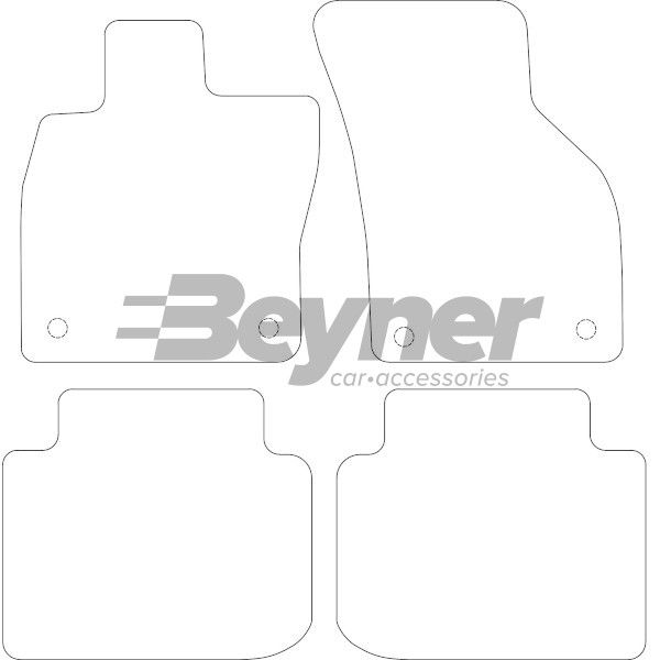 Beyner Pasklare stoffen matten MSV-1475666