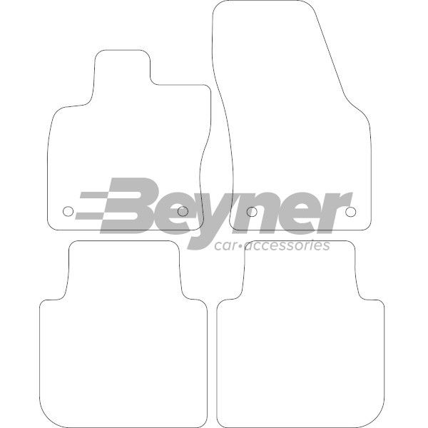 Beyner Pasklare stoffen matten MSV-1475672