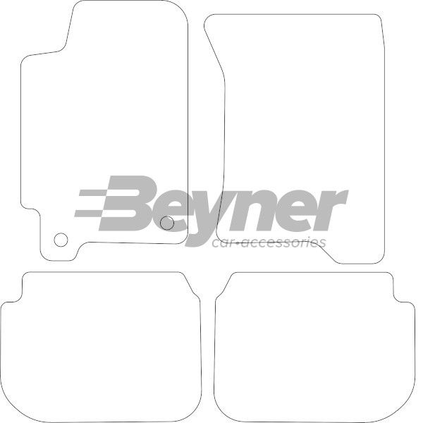 Beyner Pasklare stoffen matten MSV-1475790
