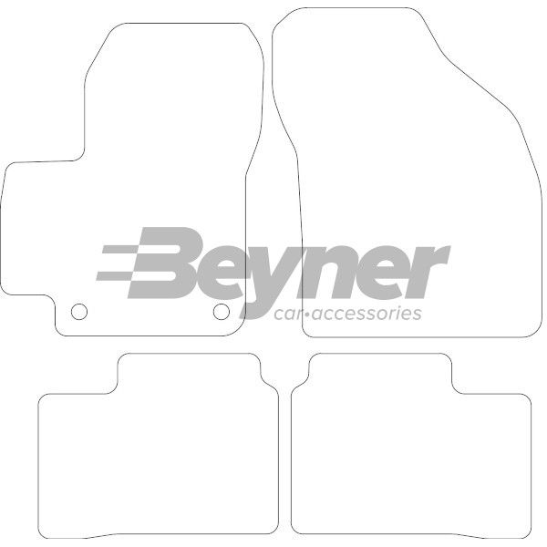 Beyner Pasklare stoffen matten MSV-1475909