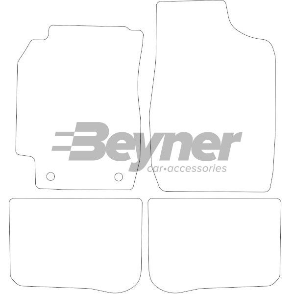 Beyner Pasklare stoffen matten MSV-1476007