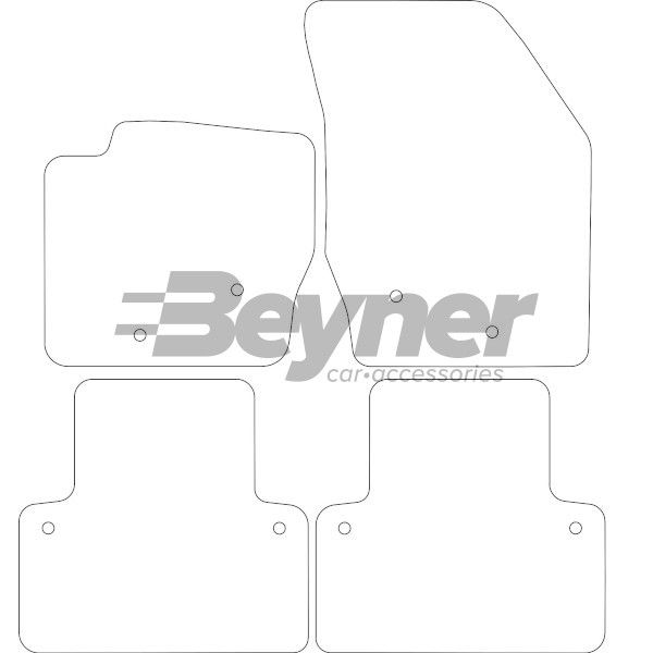 Beyner Vloermattenset MSV-1476106