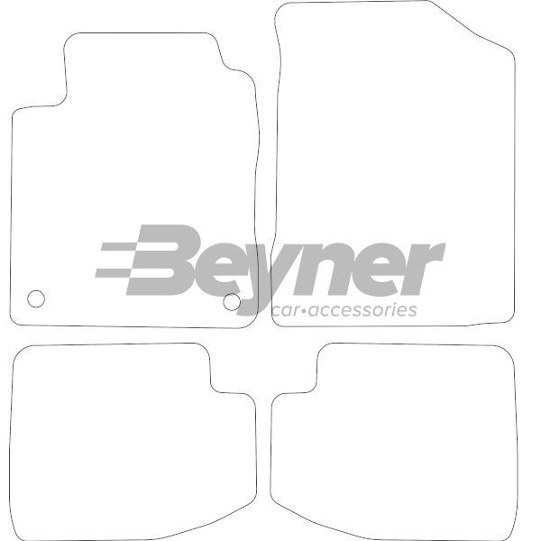 Beyner Pasklare stoffen matten MSV-1476115