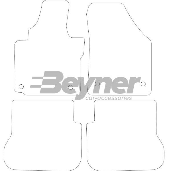 Beyner Pasklare stoffen matten MSV-1476228