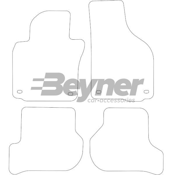 Beyner Pasklare stoffen matten MSV-1476256