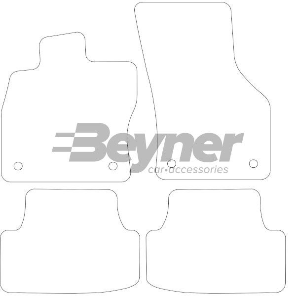 Beyner Pasklare stoffen matten MSV-1476261