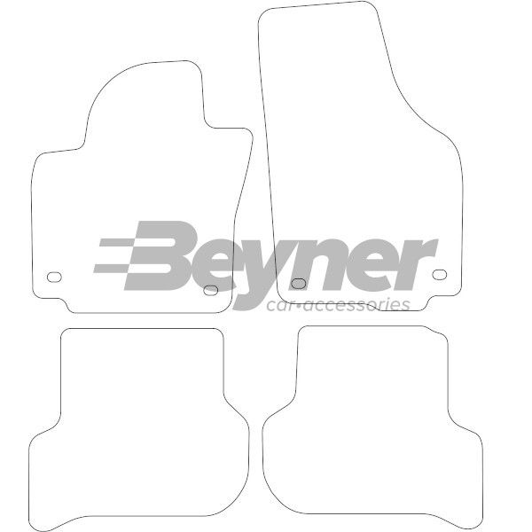 Beyner Pasklare stoffen matten MSV-1476262