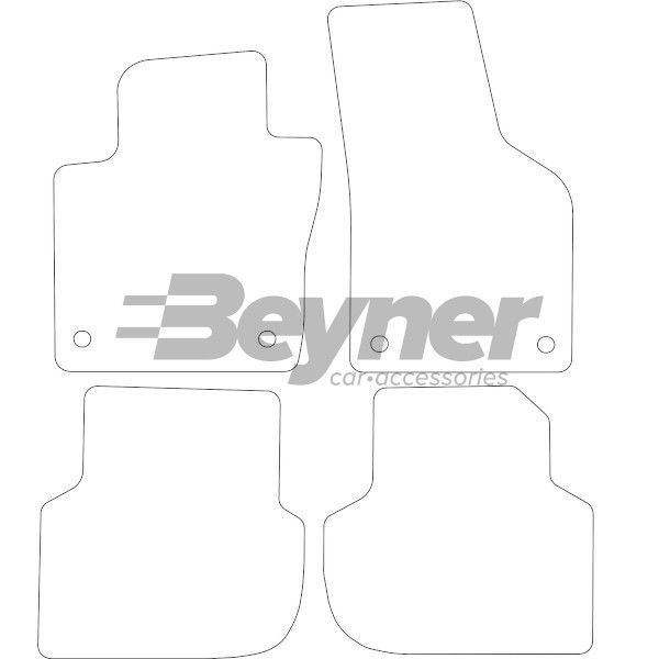 Beyner Pasklare stoffen matten MSV-1476266