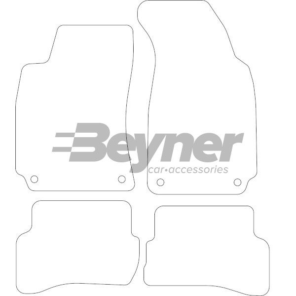 Beyner Pasklare stoffen matten MSV-1476278