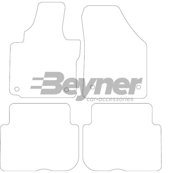 Beyner Pasklare stoffen matten MSV-1476311