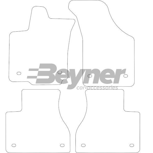 Beyner Pasklare stoffen matten MSV-1476421