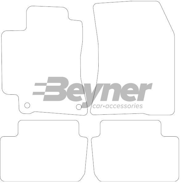 Beyner Pasklare stoffen matten MSV-1477623