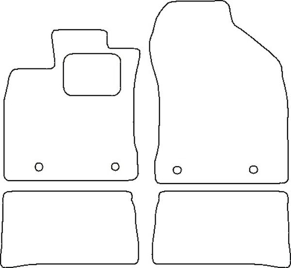 Beyner Pasklare stoffen matten MSV-1477631