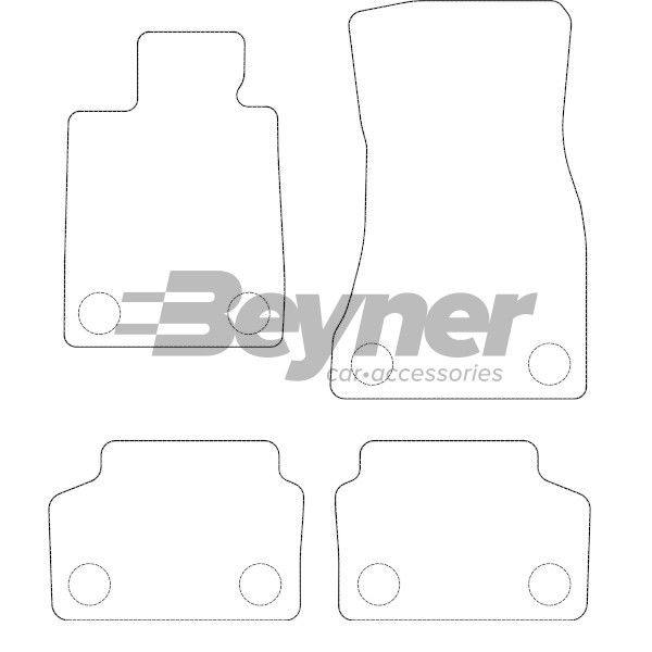 Beyner Pasklare stoffen matten MSV-1478146