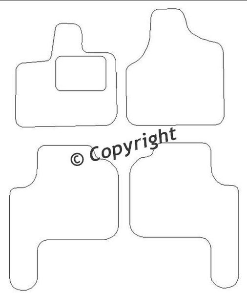 Beyner Pasklare stoffen matten MSV-1478324