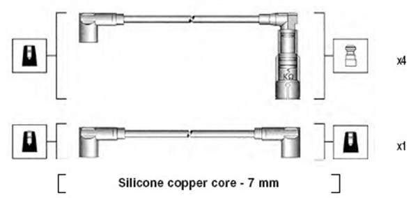 Magneti Marelli Bougiekabelset 941045200508