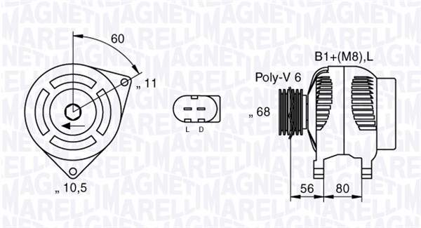 Magneti Marelli Alternator/Dynamo 063533200010