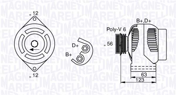 Magneti Marelli Alternator/Dynamo 063377026010