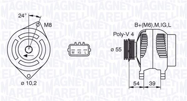 Magneti Marelli Alternator/Dynamo 063377440010