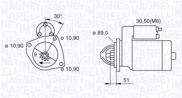 Magneti Marelli Starter 063523673030