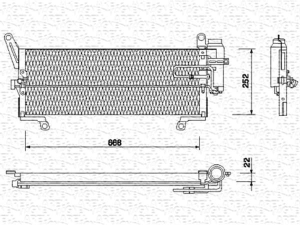 Magneti Marelli Airco condensor 350203112000