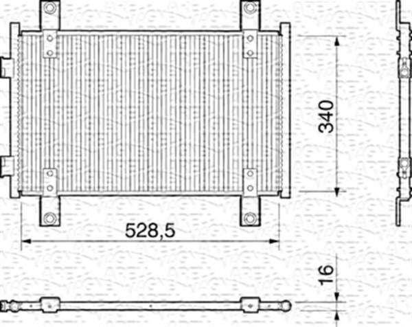 Magneti Marelli Airco condensor 350203159000