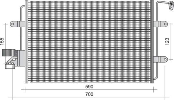 Magneti Marelli Airco condensor 350203272000
