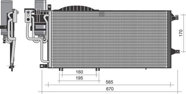 Magneti Marelli Airco condensor 350203352000