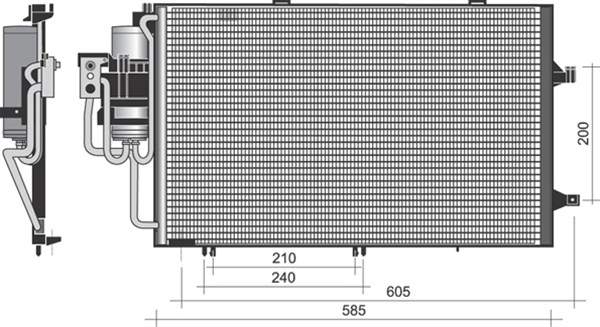 Magneti Marelli Airco condensor 350203371000