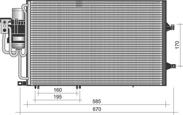 Magneti Marelli Airco condensor 350203372000